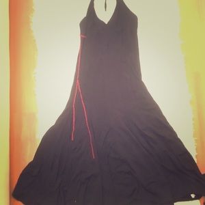 Desigual tango black dress with red print